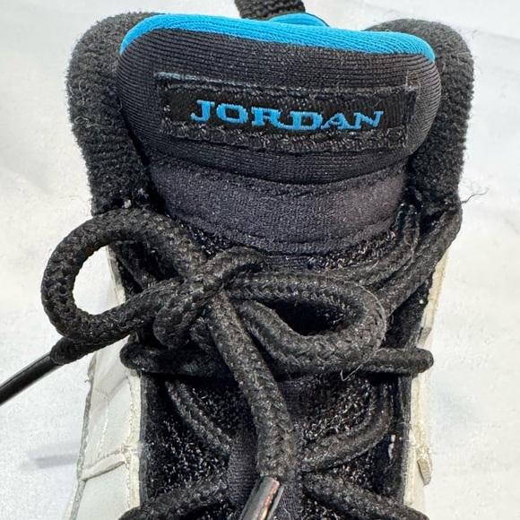 Jordan 9 Retro Toddler Shoes Summit White-Black-Dark Powder Blue Size 9C - Picture 7 of 10